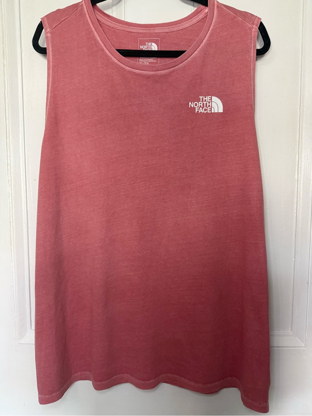 The North Face Relaxed Fit Tank Top Heathered Red -XL